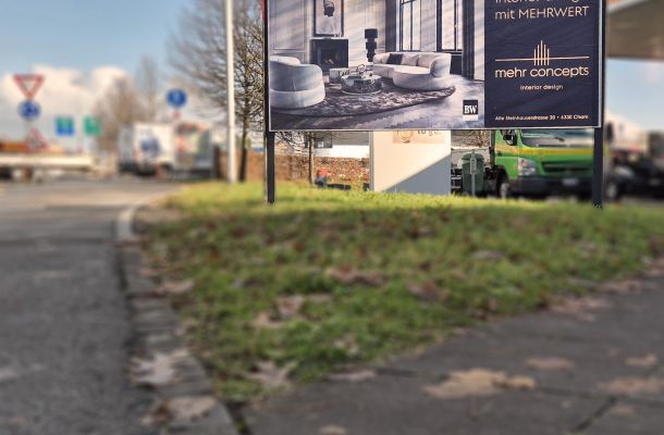 Sichtbarkeit mit Plakatwerbung